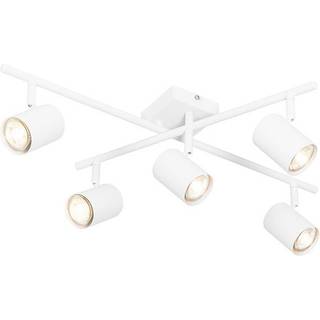 Moderne loftslampe hvid 5-lys justerbar firkantet - Jeana