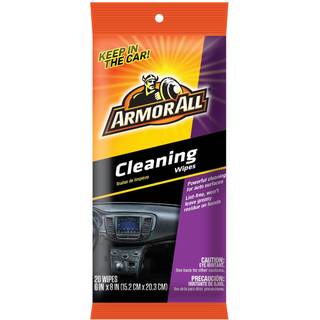 Rustning All Car Interior Cleaner Wipes for Dirt & Dust - For Cars & Truck & Motorcykel 20 Count 18242W Reng?ring
