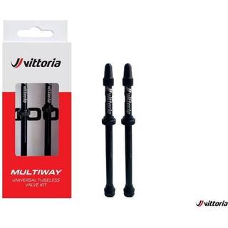 Tubless Vittoria Multiway Ventil Alloy sort 100mm (2-pak)