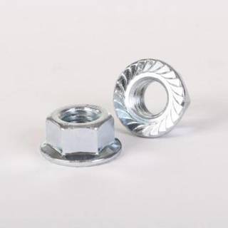 FLANGEMØTRIK M/RILLER FZB M12 200stk DIN 6923-S