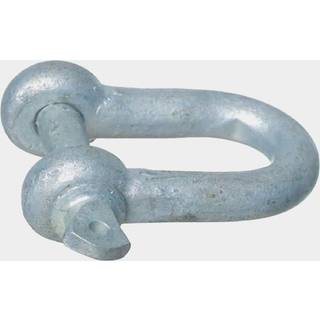 Lige sjækkel 1852-Marine, Ø16 mm, 63 mm, galvaniseret stål, med gevind vingeskrue