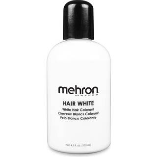 Mehron Makeup Hair White | Vaskbart hvidt h?rfarve | Midlertidig h?rfarve til teatercosplay & Halloween 4,5 oz (133 ml) (hvid)