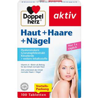 Doppelherz aktiv tabletter til hud + hår + negle 2510.53 DKK/1 kg