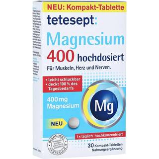 tetesept Magnesium 400 højdoserede tabletter 1160.85 DKK/1 kg