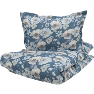 Borås Cotton Adria sengetøj 140x220/60x63 cm blå