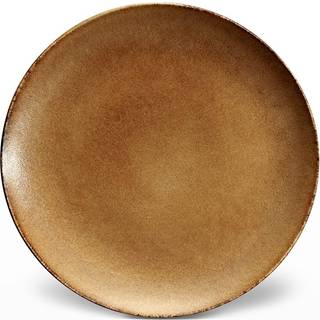 L'Objet Tableware - 'Terra' charger plate, leather in Leather Stoneware