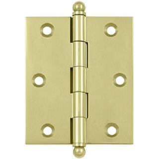 Deltana CH3025U3-UNL 3 """" X 2-1/2 """" H?ngsel; med kugletips; Ulakkeret lys messing finish