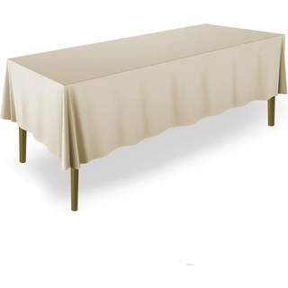 Lann's senget?j - 60 """" x 126 """" Premium duge til bryllup/banket/restaurant - rektangul?r polyester stof -bord klud - beige