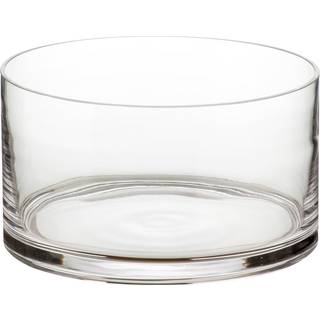 Artland 9.5 """" Round Glass Bowl Clear | Frugt og salatsk?l midtpunkt serveringssk?l - ingrediens blandingssk?l | Cylinderform - Glaslagringsbehol