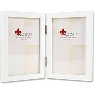 Lawrence rammer 4 x 6-tommer Studio Wood White Double Picture Frame (755846D)