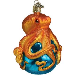 Old World Christmas Ornaments: Sea and Water Animals Glass blæst ornamenter til juletræ blæksprutte