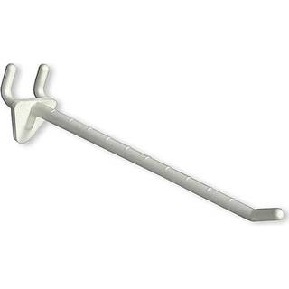 Azar viser 800076-WHT 6-tommer plastik kroge hvid (50-pack)