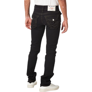 True Religion Ricky Relaxed Straight Jeans Black