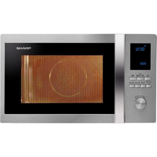 Sharp mikrobølgeovn 1000 R922STWE 32ltr stållook med grillfunktion