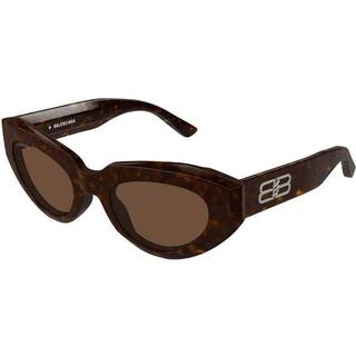 Balenciaga BB0236S 002 52 Solbriller Kvinder Tortoiseshell - Dark Tortoise - 52mm