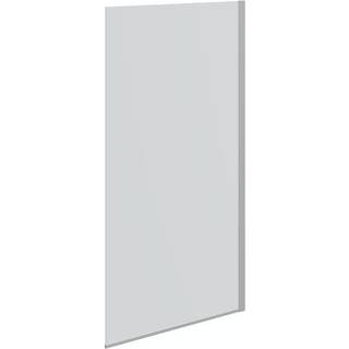 Scanbad Match D fast brusevæg, B97-99 cm, H197,5 cm, satin/klart glas