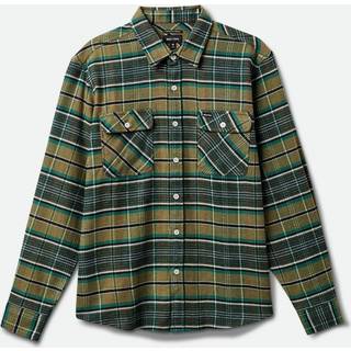 Brixton Bowery Stretch WR Flannel Grøn