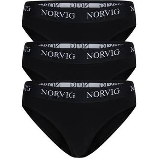 Norvig 3-Pack tai trusse, sort, Størrelse: M, Dame