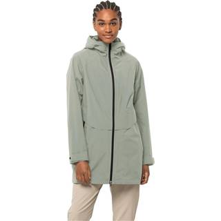 Jack Wolfskin Women's Mainkai Long Jacket Mint Leaf, M
