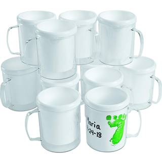 Farvning Design Dit eget krus Great Craft Project for Kids Creat A HEBSAKSE 12 krus Ideal Mothers Day eller Fathers Day Gift Birthday eller Holid