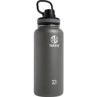 Takeya 885395500164 Originaler isoleret rustfrit stål flaske tud låg grafit 32oz