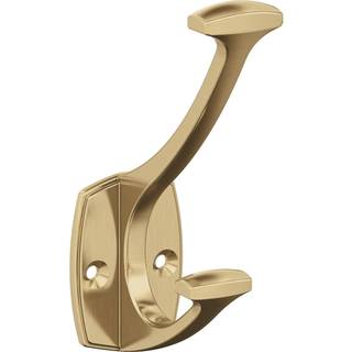 Amerock H37001CZ | VICINITY DOBBELT PRONG DECORATIV WALL HOOK | Champagne bronzekrog til frakker Hats rygsækkeposer | Kroge til badeværelset sove