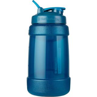 Blenderbottle Half Gallon Vandflaske Koda Stor vandkande 74 oz Blå 2,2-liter