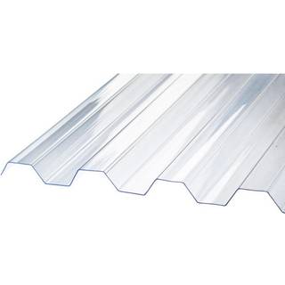 RIAS SUNLUX 2000PC trapezplade, profil 76/18, glasklar - 1115 x 2440 mm