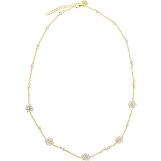 DAISY PEARL NECKLACE | GOLDEN