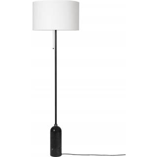 GUBI Gravity gulvlampe sort marmor/hvid