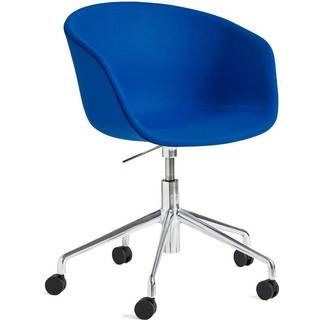 HAY About A Chair AAC53 Kontorstol - Hallingdal Stof - JEG SKRIVER SELV EN REMIX FARVEKODE VED UDTJEK I KOMMENTARFELTET / hvid