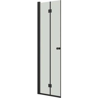 Scanbad B71-03 Foldedør B 67-69 cm - sort/klart glas
