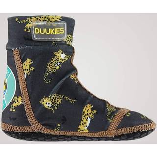 Duukies badesokker til børn - Leopard - Sort