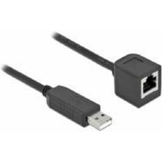 Delock USB-A 2.0 han til RS-232 RJ45 hun - 1 m