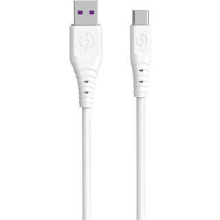 Dudao USB-kabel - USB til USB-C 6A 1m - Hvid
