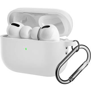Apple Airpods Pro 2nd Gen (2022) Silikone Cover m. Hage - Hvid