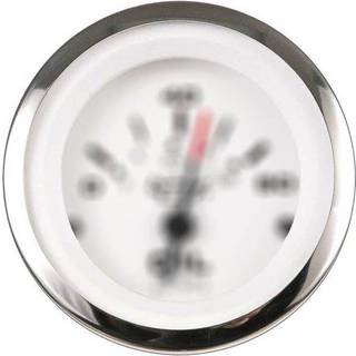 Rorindikator Veethree Lido, dugfri, Ø52 mm, 12 V, K, 0 - 90 Ω, sølv/hvid