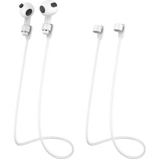 AirPods / AirPods Pro Fleksibel Silikone Neck Strap - Hvid