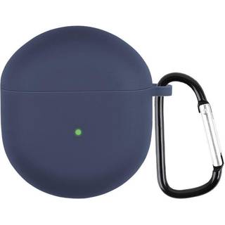 OnePlus Buds Silikone Cover med Karabinhage - Blå