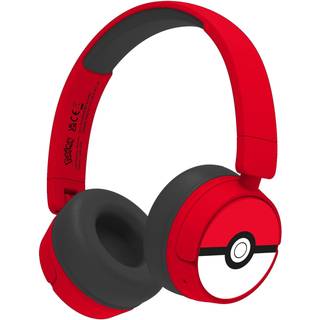 Trådløst Børne Headset On-Ear 85-95dB - Pokemon - Rød / Hvid