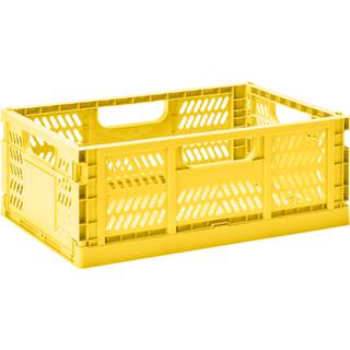 3 Sprouts - Modern Folding Crate Large Yellow