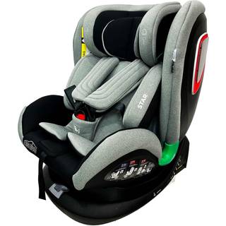 Asalvo Autostol 0-36 kg. og 360 graders rotation, Star fix, Grå