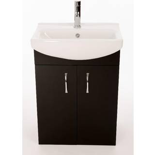 Nortiq Odessa badsæt, one box, højglans sort - 55 cm