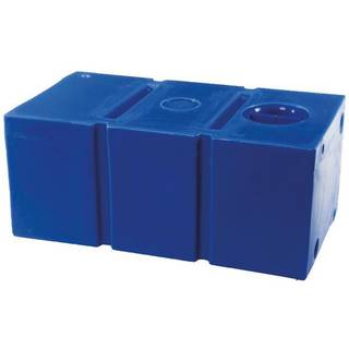 Septiktank / gråvandstank, 47 liter, med inspektionslåg, 480 x 400 x 260 mm, polyethylen, blå