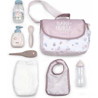 Smoby Baby Nurse pusletaske til dukke med 7 tilbehør - passer dukke op til 42 cm