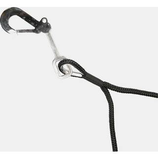 Bøjeliner med rustfri kovs &amp; selvspændende bøjekrog Robline, Ø14 mm, todelt 2 x 15 meter, sort