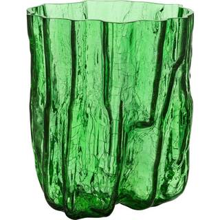 Crackle vase 270 mm, grøn