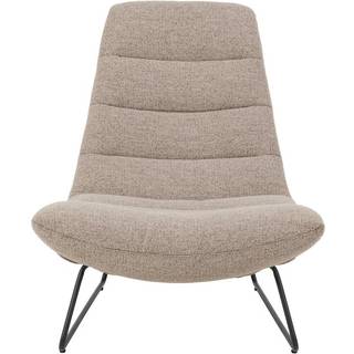 Milford lounge stol | Beige stof