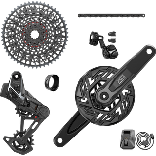 Komponentgruppe SRAM X0 T-Type Eagle E-Bike Brose Transmission AXS XS-1295 10-52T, 36T, ISIS, 160 mm