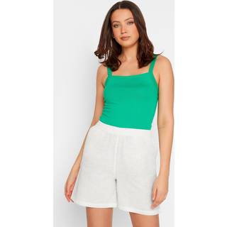 Lts Tall White Cotton Shorts 10 Lts | Tall Women's Linen And Cotton Shorts